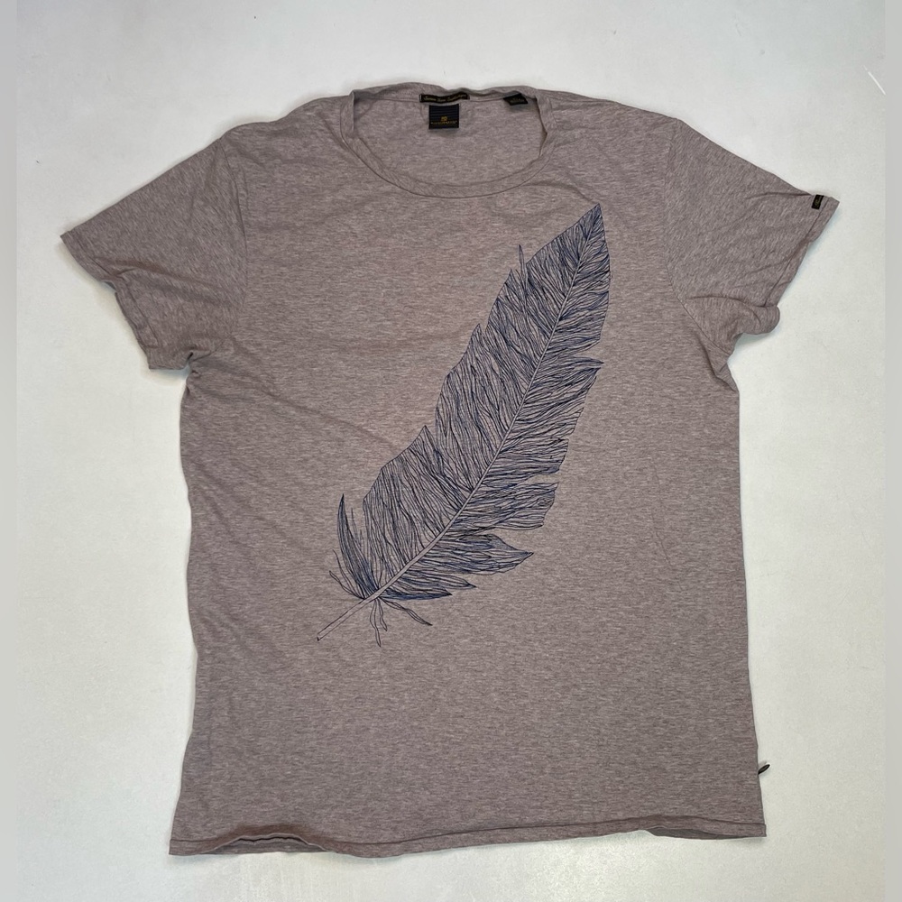 Scotch & Soda Feather T-shirt Men Large Short Sleeve